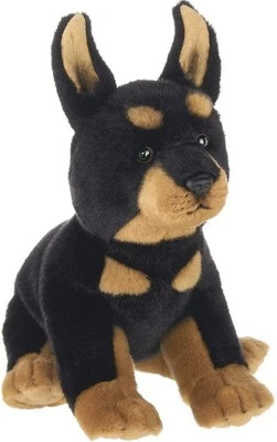 Bearington Thor Plush Doberman Stuffed Animal Puppy Dog, 13 Inch 3 Bearington Thor Plush Doberman Stuffed Animal Puppy Dog, 13 Inch