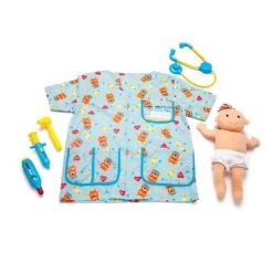 Melissa & Doug Pediatric Nurse Role Play Costume Set (8pc) - Includes Baby Doll, Stethoscope -Dolls Discount Store GUEST 03bf96f9 56ec 4dc2 b524 d329c00ce230