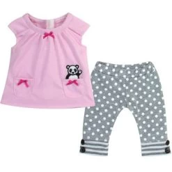 Sophia's - 15" Doll - Panda Bear Hooded Sweatshirt, Tunic & Polka Dot Leggings - Light Pink -Dolls Discount Store GUEST 0571ff96 650f 4315 a480 5a74a3f06261