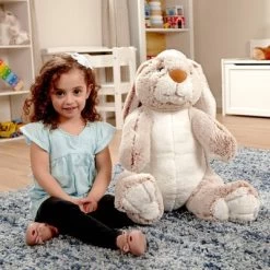 Melissa & Doug Giant Burrow Bunny 21" Stuffed Animal -Dolls Discount Store GUEST 0632e909 d2ce 46b0 9355 30cba42854be