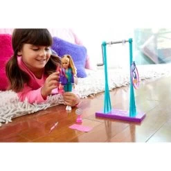 Barbie Team Stacie Doll Gymnastics Playset With Accessories