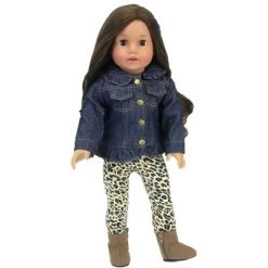 Sophia’s Jean Jacket, Leggings, And Boots Set For 18" Dolls