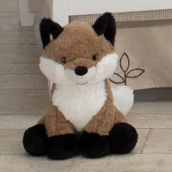Lambs & Ivy Painted Forest Brown/White Plush Fox Stuffed Animal - Knox -Dolls Discount Store GUEST 13df561c 142f 4f8d 8e03 faf47b682625