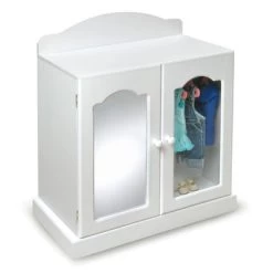 Badger Basket Mirrored Doll Armoire With Baskets -Dolls Discount Store GUEST 149ce8d9 8ce1 4cf9 a852 0c319201e718