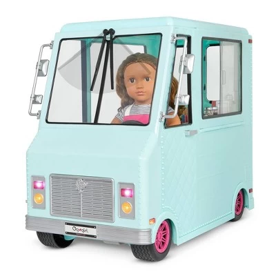 Our Generation Sweet Stop Ice Cream Truck With Electronics For 18" Dolls - Light Blue 8 Our Generation Sweet Stop Ice Cream Truck With Electronics For 18" Dolls - Light Blue - Image 6