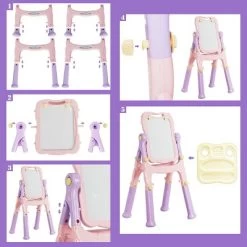 Costway Kids Easel For Two Adjustable Height Double Sided Art Easel -Dolls Discount Store GUEST 15ed56ea 2b13 4b4f b5c2 15e892440601