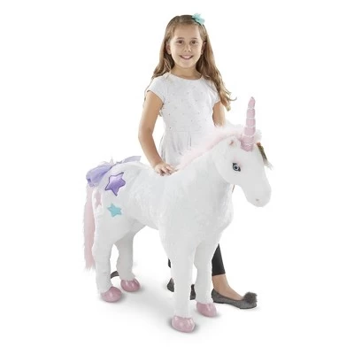 Melissa & Doug Giant Unicorn Stuffed Animal 4 Melissa & Doug Giant Unicorn Stuffed Animal - Image 2