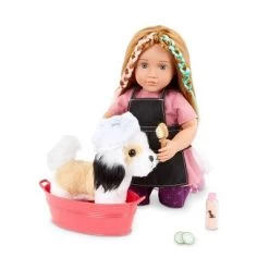Our Generation Spa Day Pup Posable 6" Shih Tzu Pet Accessory Set -Dolls Discount Store GUEST 1932a599 8129 4031 98c1 97f0f11285eb