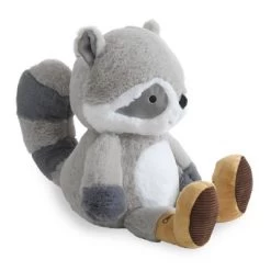 Lambs & Ivy Little Campers Plush Raccoon Stuffed Animal - Pumpkin