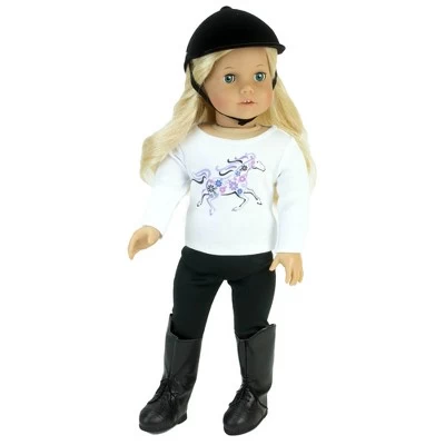 Sophia’s 4 Piece Horseback Riding Outfit With Riding Boots Set For 18'' Dolls, Black 3 Sophia’s 4 Piece Horseback Riding Outfit With Riding Boots Set For 18'' Dolls, Black