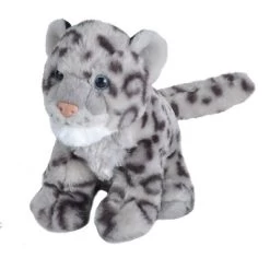 Wild Republic Cuddlekins Mini Baby Snow Leopard Stuffed Animal, 8 Inches