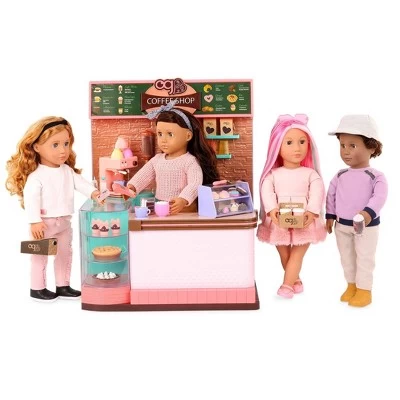 Our Generation Love U Latte Coffee Shop Playset For 18" Dolls 3 Our Generation Love U Latte Coffee Shop Playset For 18" Dolls