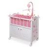 Badger Basket Cabinet Doll Crib With Chevron Bedding And Free Personalization Kit - White/Pink -Dolls Discount Store GUEST 223558ea 80ad 4874 b91a a7d395cb5eed