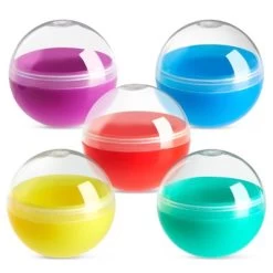 Blue Panda 250 Pack Vending Machine Capsules, 1 Inch Round Containers For Toy, Gumball Machine, 5 Colors -Dolls Discount Store GUEST 223e885f a084 40de 9ea9 5c71bfe7cdbc
