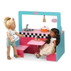 Badger Basket Retro Diner And Kitchen Doll Playset With Accessories -Dolls Discount Store GUEST 22632eed 34da 49c4 bb7a 56eb103f364e