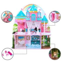 Olivia's Little World By Teamson Kids Furnished Castle Dollhouse For 12" Dolls -Dolls Discount Store GUEST 2550dc0f 3010 4f04 b250 fec3296501c9