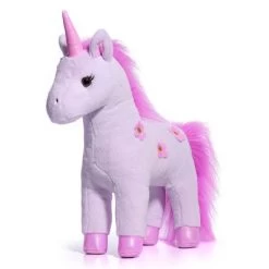 FAO Schwarz 13" Purple Unicorn Glow In The Dark Toy Plush -Dolls Discount Store GUEST 28229d2f b7df 41c1 b166 d7c89841502a 1