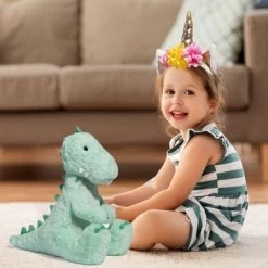 FAO Schwarz 12" Sparklers T-Rex With Removable Fantasy Headband Toy Plush