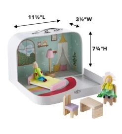 HearthSong 11 Inch Rainbow Cottage Travel Dollhouse Set With 2 Dolls And 5 Piece Furniture Set -Dolls Discount Store GUEST 29583544 3227 4c39 a91e 55e14113b82d
