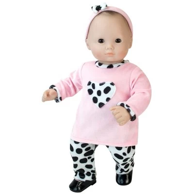 Sophia’s 3 Piece Dalmatian Print Set For 15" Dolls, Pink 3 Sophia’s 3 Piece Dalmatian Print Set For 15" Dolls, Pink