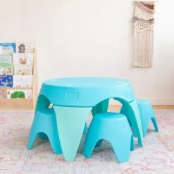 ECR4Kids Ayana Table And Stool Set, Plastic Kids' Table And Chairs -Dolls Discount Store GUEST 29b2ec71 a986 4c00 9424 27cc1debe609