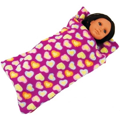 The Queen's Treasures Set Of Two Pink & Purple 18 Inch Doll Sleeping Bags 8 The Queen's Treasures Set Of Two Pink & Purple 18 Inch Doll Sleeping Bags - Image 6