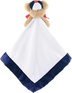 Bearington Baby Lil' Slugger Snuggler, Baseball Plush Teddy Bear Stuffed Animal Security Blanket, Lovey 15"