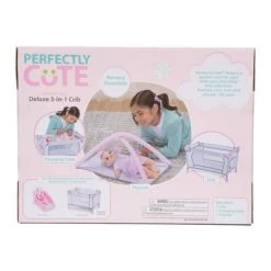Perfectly Cute Deluxe 3 In 1 Play Crib For Baby Doll -Dolls Discount Store GUEST 34d38fee ed64 41a1 849f ae683e31c5ba