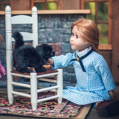 The Queen's Treasures 18 Inch Doll Clothes Mary Ingalls Blue Check Dress 4 The Queen's Treasures 18 Inch Doll Clothes Mary Ingalls Blue Check Dress - Image 2