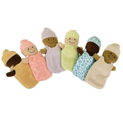 Creative Minds Basket Of Soft Babies With Removable Sack Dresses - Set Of 6 3 Creative Minds Basket Of Soft Babies With Removable Sack Dresses - Set Of 6