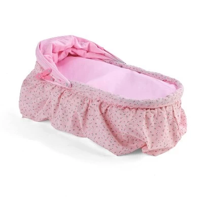 Badger Basket Folding Doll Cradle With Rosebud Fabric 8 Badger Basket Folding Doll Cradle With Rosebud Fabric - Image 6
