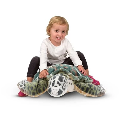 Melissa & Doug Giant Sea Turtle - Lifelike Stuffed Animal (nearly 3 Feet Long) 9 Melissa & Doug Giant Sea Turtle - Lifelike Stuffed Animal (nearly 3 Feet Long) - Image 7