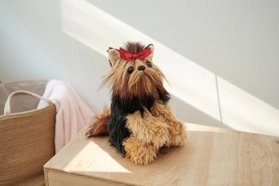 Bearington Stuffed Yorkshire Terrier: Chewie The Yorkie Plush Puppy, Ultra-Soft 13 4 Bearington Stuffed Yorkshire Terrier: Chewie The Yorkie Plush Puppy, Ultra-Soft 13 - Image 2