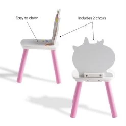 HearthSong Kids' Rainbow Unicorn Table And Two Chairs Playroom Furniture Set -Dolls Discount Store GUEST 3b0026ef 323d 4e73 a1b8 ada97ba6deeb