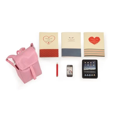 Badger Basket Back-to-School Doll Desk And Chair With Accessories 4 Badger Basket Back-to-School Doll Desk And Chair With Accessories - Image 2