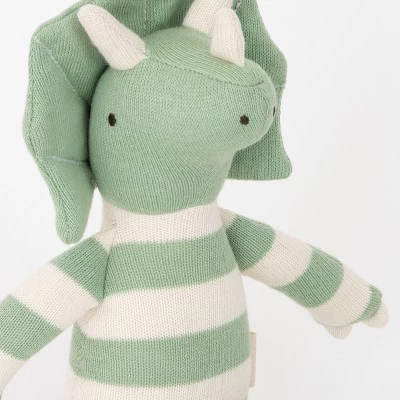 Meri-Meri Meri Meri Small Triceratops Knitted Toy (Pack Of 1) 6 Meri-Meri Meri Meri Small Triceratops Knitted Toy (Pack Of 1) - Image 4