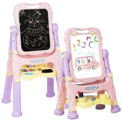 Costway Kids Easel For Two Adjustable Height Double Sided Art Easel -Dolls Discount Store GUEST 436a3577 f798 454c b876 e146abe9991f