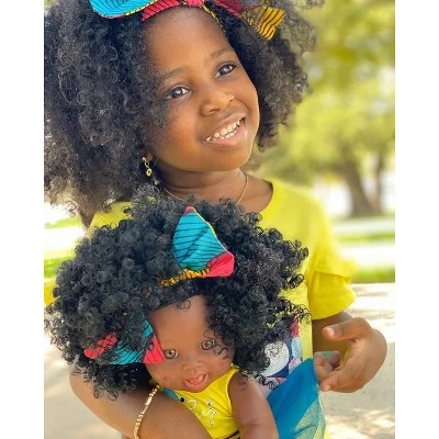 Orijin Bees Cocoa Belle 12" Baby Bee Doll - Black Hair With Brown Eyes 5 Orijin Bees Cocoa Belle 12" Baby Bee Doll - Black Hair With Brown Eyes - Image 3