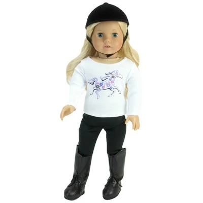 Sophia’s 4 Piece Horseback Riding Outfit With Riding Boots Set For 18'' Dolls, Black 6 Sophia’s 4 Piece Horseback Riding Outfit With Riding Boots Set For 18'' Dolls, Black - Image 4