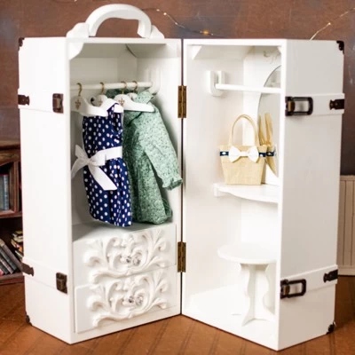 The Queen's Treasures 18 Inch Doll Furniture,Clothes Storage Trunk Case 4 The Queen's Treasures 18 Inch Doll Furniture,Clothes Storage Trunk Case - Image 2