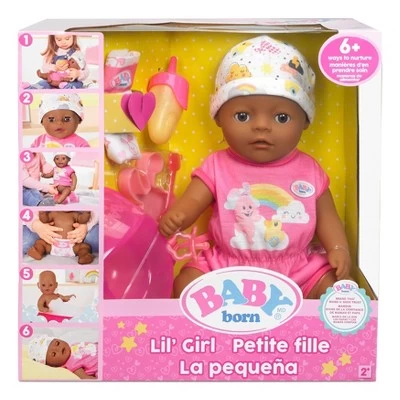 BABY Born Lil' Girl Baby Doll - Brown Eyes 3 BABY Born Lil' Girl Baby Doll - Brown Eyes