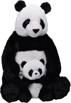 Wild Republic Mom & Baby Jumbo Panda Stuffed Animal, 30 Inches