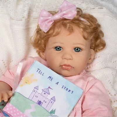 Paradise Galleries Reborn Toddler Girl Doll Story Time, 21 Inch With Light Blonde Hair And Blue Eyes, Made In SoftTouch Vinyl 9 Paradise Galleries Reborn Toddler Girl Doll Story Time, 21 Inch With Light Blonde Hair And Blue Eyes, Made In SoftTouch Vinyl - Image 7