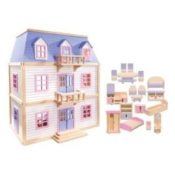 Melissa & Doug Multi-Level Dollhouse -Dolls Discount Store GUEST 4d8540a6 e303 4ab5 87aa 730d91c83b9a