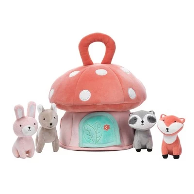 Lambs & Ivy Interactive Plush Mushroom House With Stuffed Animal Toys 4 Lambs & Ivy Interactive Plush Mushroom House With Stuffed Animal Toys - Image 2