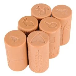 Yellow Door Forest Friends Dough Rollers - Set Of 6