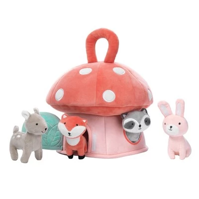 Lambs & Ivy Interactive Plush Mushroom House With Stuffed Animal Toys 3 Lambs & Ivy Interactive Plush Mushroom House With Stuffed Animal Toys