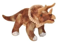 Wild Republic Dinosauria Ii Triceratops Stuffed Animal, 17 Inches