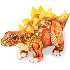 Underwraps Real Planet Stegosaurus Brown 15 Inch Realistic Soft Plush