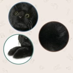 Bearington Collection Plush Stuffed Animal Black Cat, 15" -Dolls Discount Store GUEST 570cdf96 cf3a 4668 a64d 1c525c54f5b1